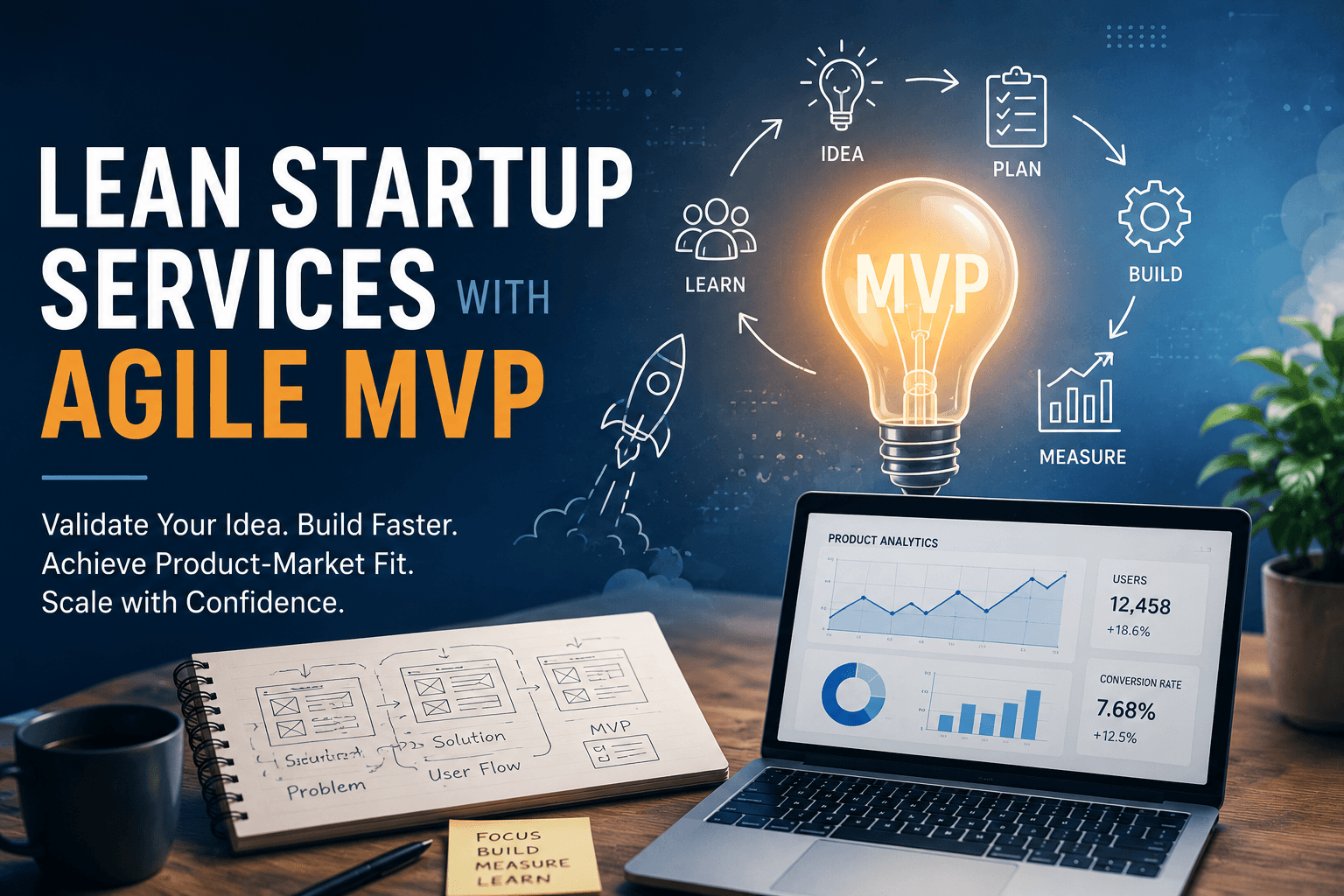 Lean Startup Services with Agile MVP