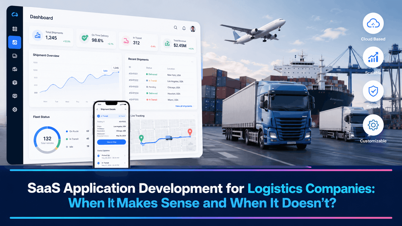 SaaS Application Development for Logistics Companies: When It Makes Sense and When It Doesn’t?